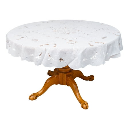 round tablecloth vinyl 60 inch lace malu reusable dialog displays option button additional opens zoom