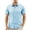Light Blue, variant on Boyscolos Mens Slim Fit Shirt Short Sleeve Button Down Dress Shirt Stretch Business Casual Summer Office Wear Red S