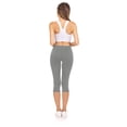thumbnail image 3 of Sweet Hearts 3-Pack Capri Pants for Women- Elastic Waist Tummy Control Capris for Women Yoga Pants Women’s Capri Leggings Plus Size Clothing Made in USA, 3 of 5