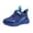 Blue, variant on Kids Boys Girls Sports Sneakers, Breathable Knitted Mesh Running Shoes, Lightweight Athletic Shoes for Hiking and Casual Wear (Grey, 11.5-12 Years)