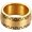 Gold, variant on Men's Stainless Steel Geometric Pattern Changing Ring,Single Piece for Daily Wear, Sizes 6-10