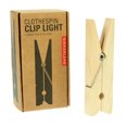 Kikkerland Reading Book Light Clothespin Clothes Peg Clip On Tablet