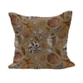 thumbnail image 1 of Ocean Fluffy Throw Pillow Cushion Cover, Underwater Starfish Shell Mollusk Seaurchin Sea Horse Pearl Illustration, Rectangle Accent Pillow Case, 26" x 16", Ginger Cinnamon Cocoa, by Ambesonne, 1 of 5