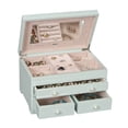 thumbnail image 2 of Mele & Co. Bianca Wooden Jewelry Box, Seafoam Finish, 7 x 8 x 12 inches, 2 of 2