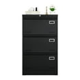 thumbnail image 4 of Office Use Filing Cabinet 3 Drawer, Black Metal, Large Space & Drawer For Use, Metal With Lock, Expanded Storage Capacity, Soundless Slide Rail, -resisting Design,, 4 of 6