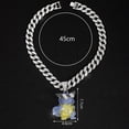 thumbnail image 3 of Trending hip-hop pendant with high-quality design, alloy fully encrusted with diamonds, featuring a 3D cartoon character pendant, 3 of 8