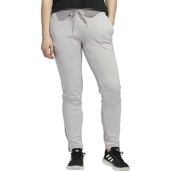 FQ0222 Adidas Womens Team Issue Tapered Pants Grey/White S