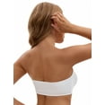 thumbnail image 2 of Unique Bargains Women's Front Closure Wirefree Strapless Tube Bras L White, 2 of 6