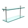thumbnail image 2 of Mambo Collection Two Tiered Glass Shelf - Polished Brass / 16 Inch, 2 of 2