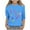 Blue S, variant on Bovxnpu Girls Long Sleeve T Shirts Kids Spring Fall Tops School Tee Unisex 3/4 Sleeve Undershirt Crew Neck Valentine Graphic Soft Breathable Grils Casual Tops