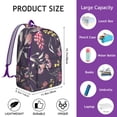 thumbnail image 5 of Sophisticated Floral Design Backpack for College School Oversized Bookbag with Laptop Pocket Sturdy Unisex Backpack Gift for Students Adults, 5 of 5
