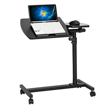 Ktaxon Adjustable Black Laptop Desk Rolling Cart Sofa Over Bed Notebook Table Stand