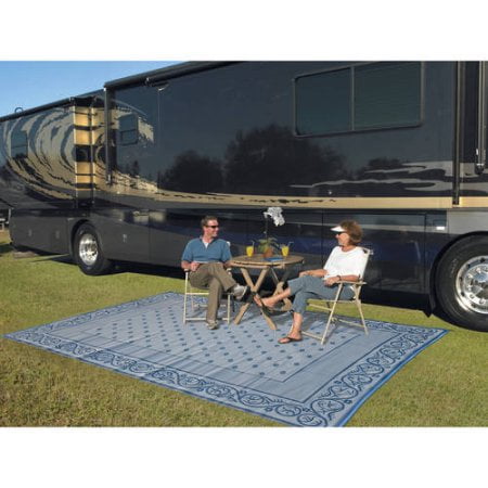 Patio Mats 9 X 12 Reversible Rv Mat Indoor Outdoor Rug Patio Mats 9 X 12 Reversible Rv Mat Indoor Outdoor Rug Camping Blue