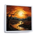 thumbnail image 2 of Designart "Countryside Sunset horizon An I" Landscapes Floater Framed Canvas Wall Art, 2 of 7