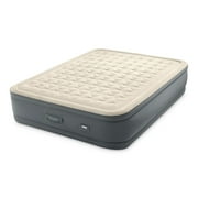 Intex 18-Inch Queen Air Mattress with Built In Pump, Elevated Inflatable PremAire II Bed