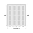 thumbnail image 6 of Sliding Closet Double Bi-fold Doors | Planum 2132 White Silk Frosted Glass | Sturdy Tracks Moldings Trims Hardware Set | Wood Solid Bedroom Wardrobe Doors, 6 of 6