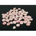 thumbnail image 6 of 5 Pcs Natural Pink Opal Rose Cut Cabochons, Loose Gemstones, Peruvian Pink Opal Rose Cuts, 11x9mm - 17x13mm, 6 of 7