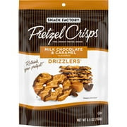 Snack Factory Pretzel Crisps, Drizzlers, Milk Chocolate & Caramel Drizzled Pretzels, 5.5 oz