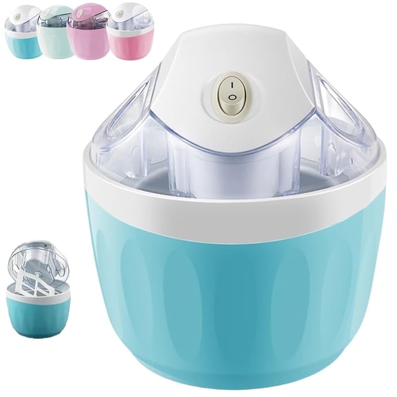 Swirl Cup Ice Cream Maker, Electric Personal Ice Cream Machine – Makes Frozen Dessert in 15 Mins, One-Touch DIY for Kitchen, Parties & Treats