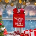 thumbnail image 1 of Buzón navideño de pared fácil de instalar, decoración de pared de hierro, práctico buzón navideño con letras, decoración navideña para puerta, 1 of 8