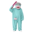 thumbnail image 2 of 3D Face Puppet Full Body One Piece Costume With Matching Comb, Pocket Design Loungewear, Thick Anti Static Plush Material for Boys Girls Theme Party Sky Blue 100, 2 of 5
