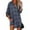 Black, variant on Patlollav Womens Dresses Casual Loose V Neck Buttons Plaid Print Long Sleeve Pockets Mini Shirt Dress