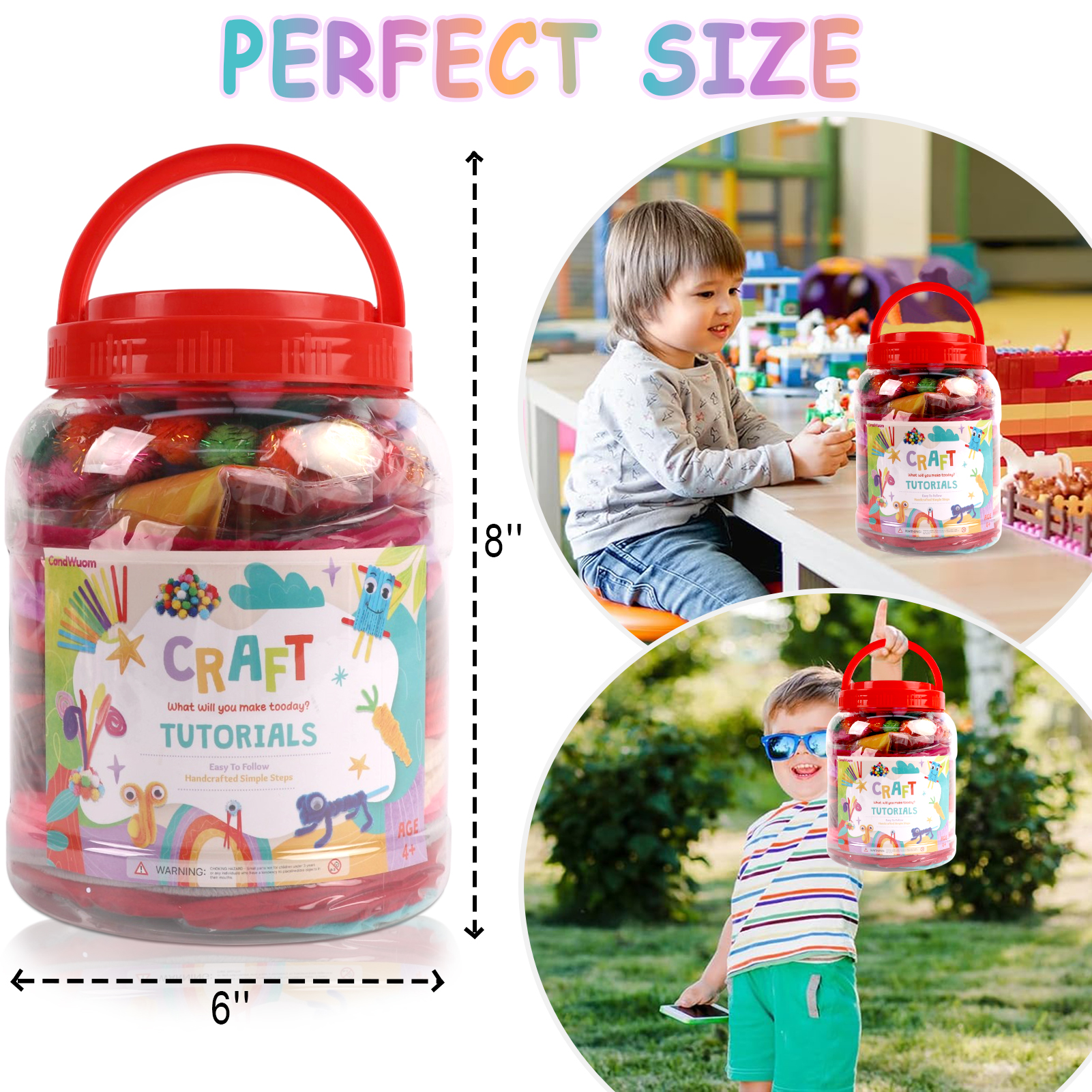 CandWuom 1000+ Piece Craft Supplies Kit photo 6