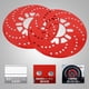 thumbnail image 4 of Cubierta de rotor de freno de disco, 2 piezas/juego Cubiertas decorativas de ajuste de rotor de freno de disco de aluminio automático Retrofit 26cm(rojo), 4 of 9