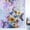 Purple, variant on Hummingbird Window Privacy Film Stain Glass,Reusable Decorative Rainbow Window Film,Spring Vintage Oil Painting Sunflowers Beige Static Cling Sun Blocking Stickers Decals Covers 17.7" x 39.3" (2pcs)
