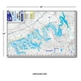 thumbnail image 4 of Kingfisher Maps Waterproof Lake Map Douglas Lake Tennessee, 24” x 36” 0.2lb, 4 of 5
