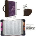 thumbnail image 5 of Women's Bible Cover, “Serve The Lord with Gladness- Psalm 100:2" by Officewerks, 5 of 8