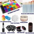 thumbnail image 2 of Kit de pintura corporal UNIFULL 26 colores a base de aceite con herramientas, 2 of 9