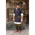 thumbnail image 3 of Burgschneider - Medieval Tunic Short Sleeve “Aegir“ - Grey (size: XXL ), 3 of 5