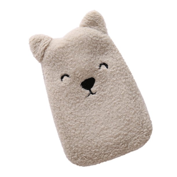 Hot Water Bottle with Soft Plush Cover Screwon Lids Design Long