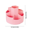 thumbnail image 3 of Dvumao Rotating Pen Holder, Multi Compartment Desk Organizer for Office, Desktop Storage Box for Stationery and Makeup Brushes, 3 of 7