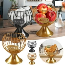 Huayishang Coffee Pod Holder Clearance, 1 Cup of Coffee Pod Storage Rack is Used for Counter Coffee Iron Coffee Storage Baskets Jelly Frame Cup Iron Slashed Home Essentials