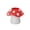 Red-RD Home Decor, variant on JJV Cute Mushroom-Shaped Plastic Storage Organizer with Glossy Finish, Desktop Storage Box Desk Stationery Pen and Makeup Brush Holder, 4.3 x 5.0 Inch