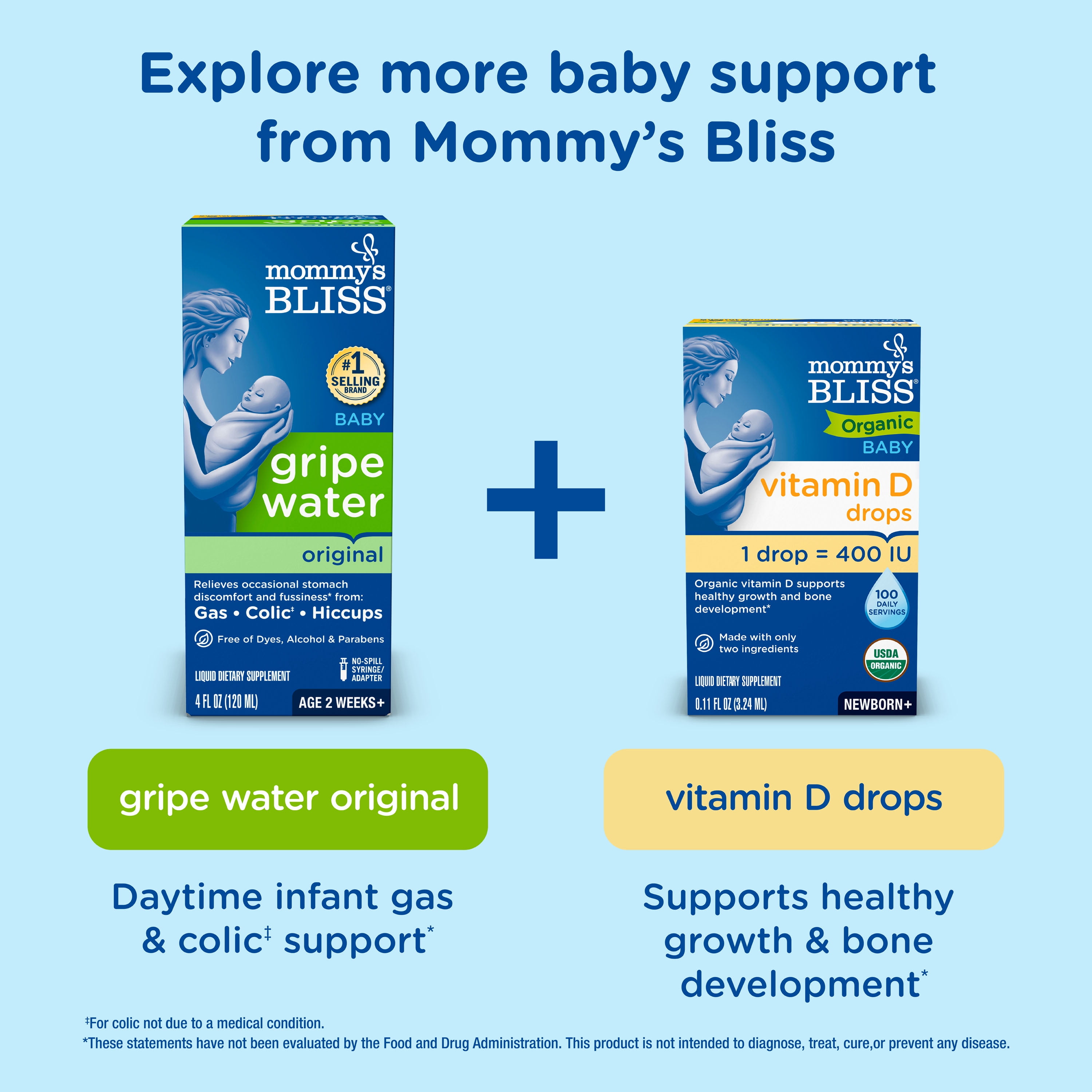 Mommy's Bliss Gas Relief Simethicone Drops for Newborns 1 fl oz 30 ml, over-the-Counter