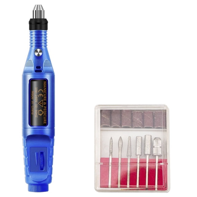 20000RPM Manicure Machine Electric Easy Control Pen Nail Drill Bits Set File Remove Polish Gel Portable ,Easy to Setup