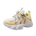 thumbnail image 2 of Girls Tennis Shoes, Kids Sneakers, Kids Chunky Sneakers for Boys & Girls - Lightweight Breathable Mesh Shoes With Hook & Loop and Lace Up, for Toddler & Little Kid, Yellow US-3Y/EU-32, 2 of 4