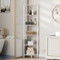thumbnail image 3 of 6 Tier Corner Shelf with LED Light, 67.5 Tall Standing Organizer for Living Room Bedroom, 3 of 8