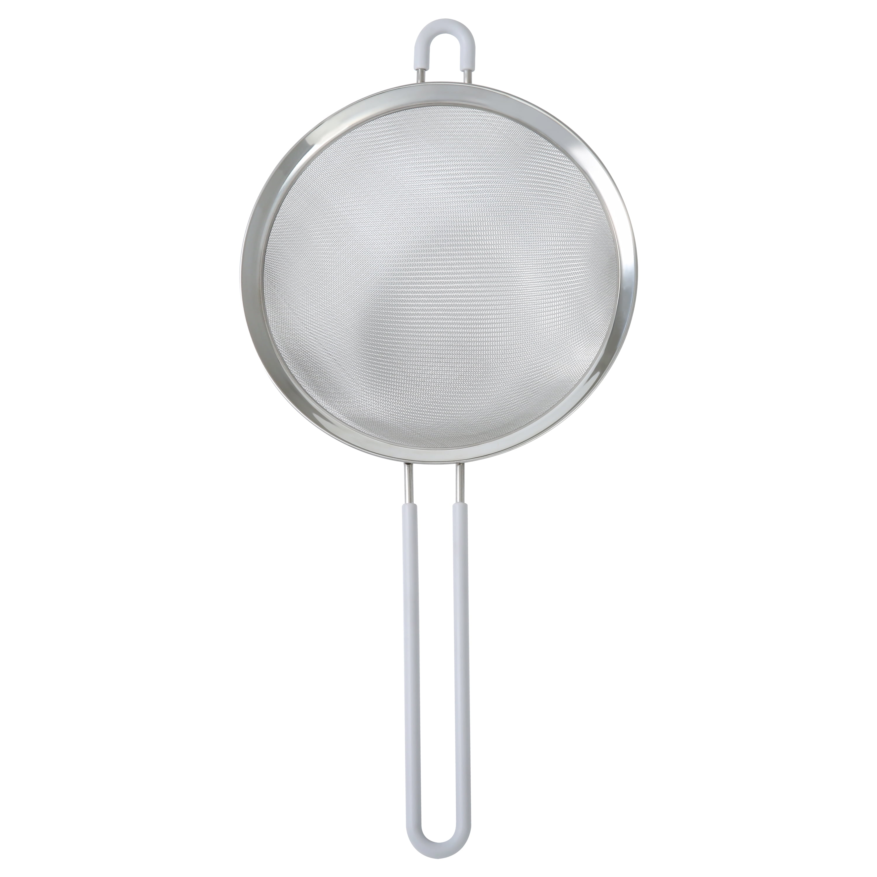 Mainstays 8 in Stainless Steel Fine Mesh Strainer, Silver