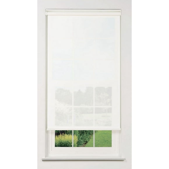 Linen Avenue Cordless Solar Screen Roller Shade - 5% White