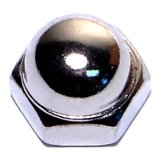 5/16"-18 Nickel Plated Steel Coarse Thread Acorn Cap Nuts CNS-073