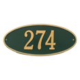 thumbnail image 1 of Whitehall 4003GG Madison Oval - Standard Wall - One Line- Green/Gold, 1 of 1