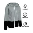 thumbnail image 3 of Rosvigor Womens Waterproof Raincoat Lightweight Color Block Jackets Windproof Hooded Jacket with Pockets, 3 of 6