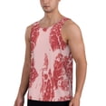 thumbnail image 2 of Cauagu Red Meat Print Men's Sleeveless Muscle Shirts,Tank Tops Quick Dry Workout Tank Top Gym Muscle Tee Fitness Bodybuilding T Shirt for Men-Small, 2 of 7