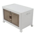 thumbnail image 1 of Stackable Storage Bins with Lids & Wheels, Plastic Collapsible Storage Bins with Doors, Large Capacity Folding Closet Organizers and Storage for Home, Office, Dorm, 1 of 8