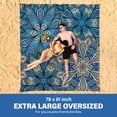 thumbnail image 2 of Manta de playa Famstar de gran tamaño, 198 x 206 cm, impermeable, 2 of 6