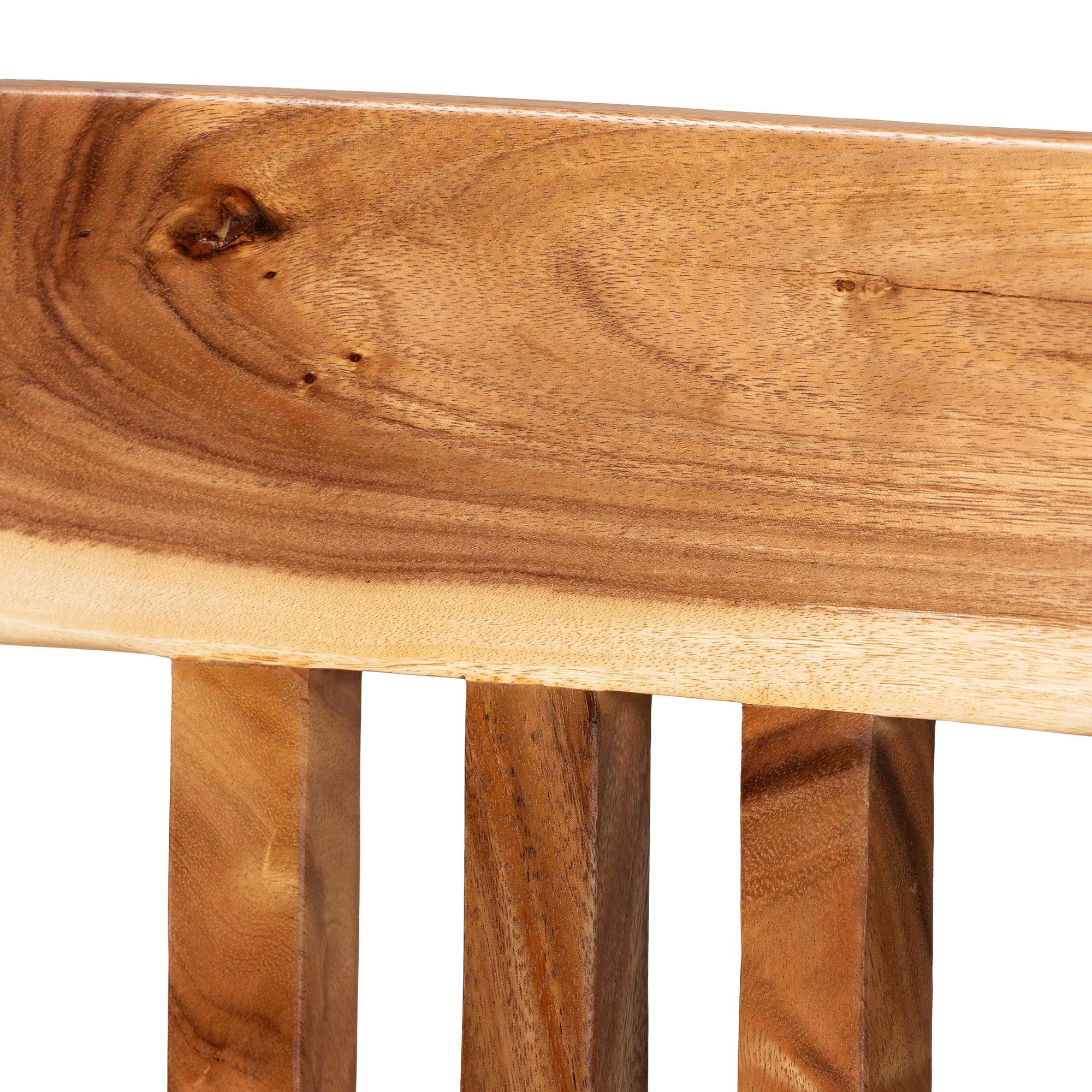 bali & pari Luli Rustic Bar Stool, Bar Height, Natural Brown